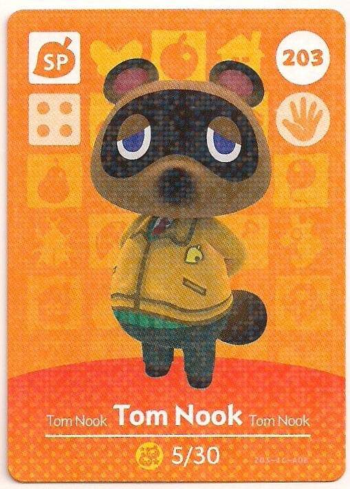 Animal Crossing amiibo Card: Tom Nook 203 SP Series 3 Special