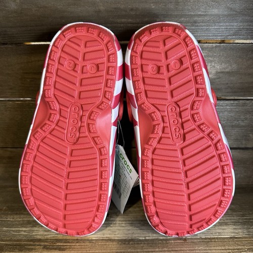 Neu 65 $ große Kinder Crocs Disney Mickey Mouse Urlaub gefütterte Sandalen Schuhe Größe 2 Y - Bild 5 von 6