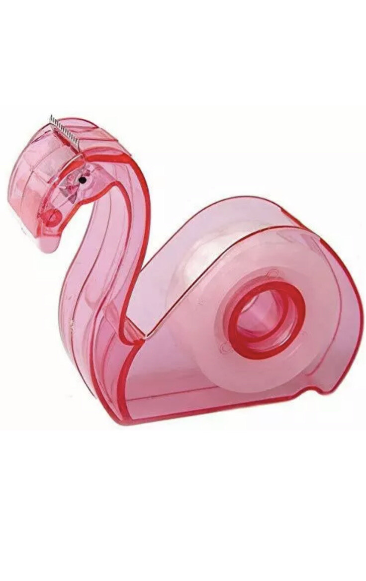 Flamingo Tape Dispenser w/ Clear Sticky Tape Home Office Stationery Novelty-image