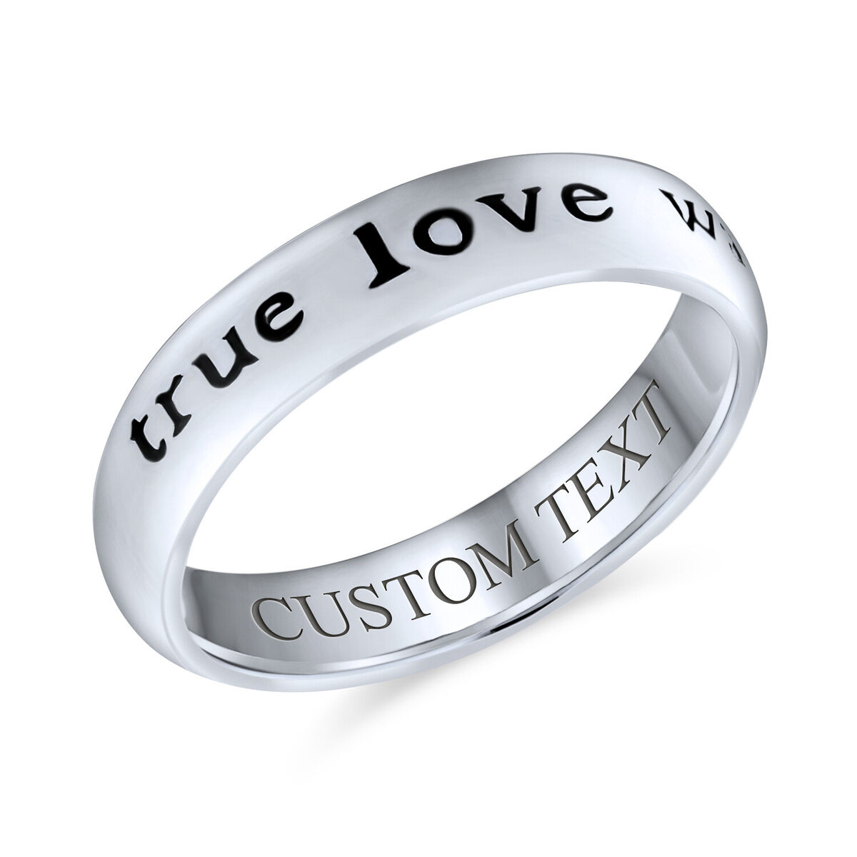 True Love Waits Purity Ring in Sterling Silver