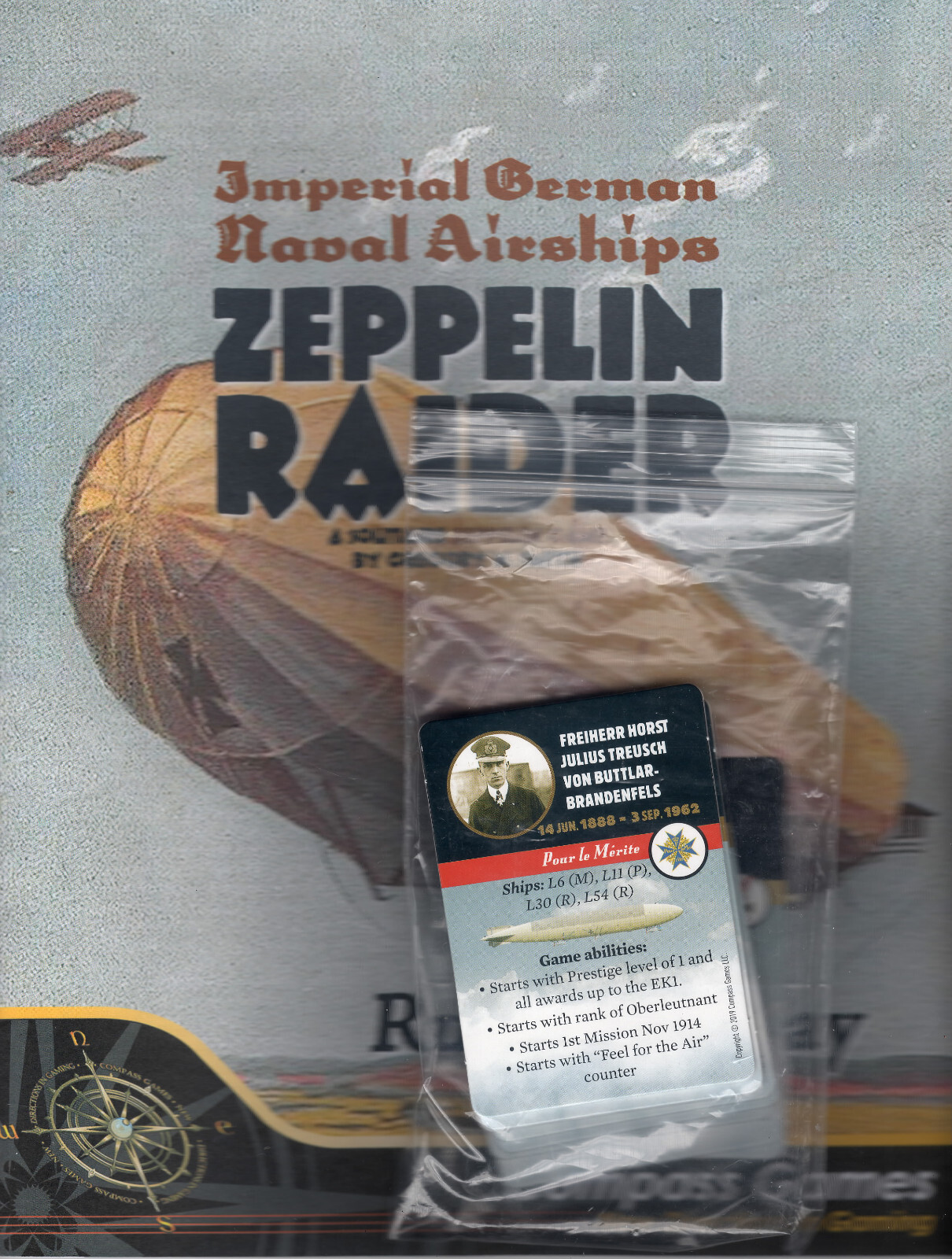 Compass Games Zeppelin Raiders boardgame eBay