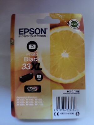 Original Epson Tintenpatrone 33XL PBK Fotoblack Angebot Neu!