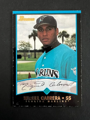 2001 Bowman - #299 Miguel Cabrera, edge chipping