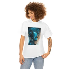 Bold Black Woman: AI Art Unisex Heavy Cotton Tee 36