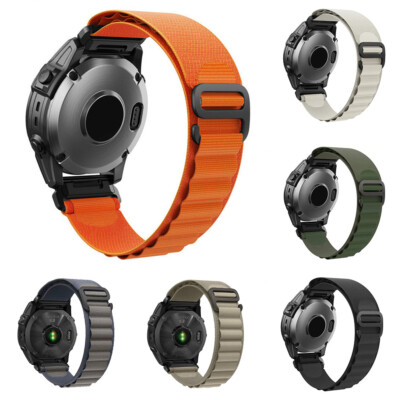 Qucikfit Pour Garmin Fenix 8 E 7 X 6 X Pro 5 X 5X Plus Epix Pro Nylon Ban J 