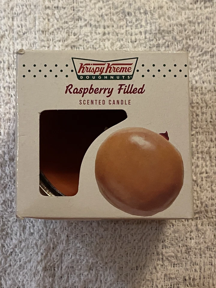 Krispy Kreme Scented Candle 2.75 oz Jar - Raspberry Filled Donut - Image 3 of 4