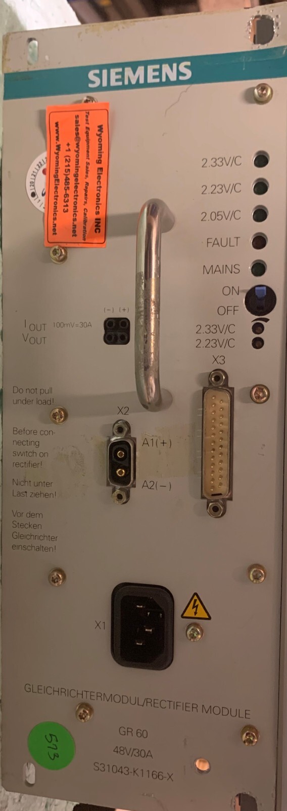 Siemens Power E48 / 30 WBRUG-FGO GR 60