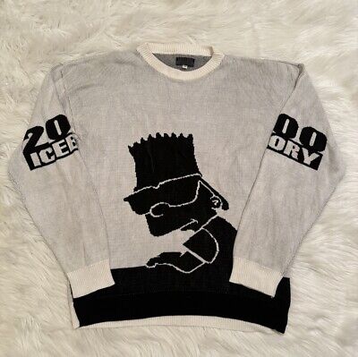 Iceberg History Bart Simpson Sweater Knit White Vtg XXL | eBay Iceberg History Bart Simpson Sweater Knit White Vtg XXL | eBay