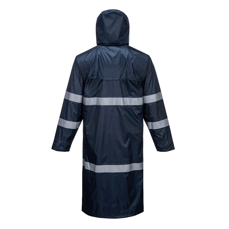 Iona Classic Rain Coat Reflective Navy Rain Coat - Image 2 of 2