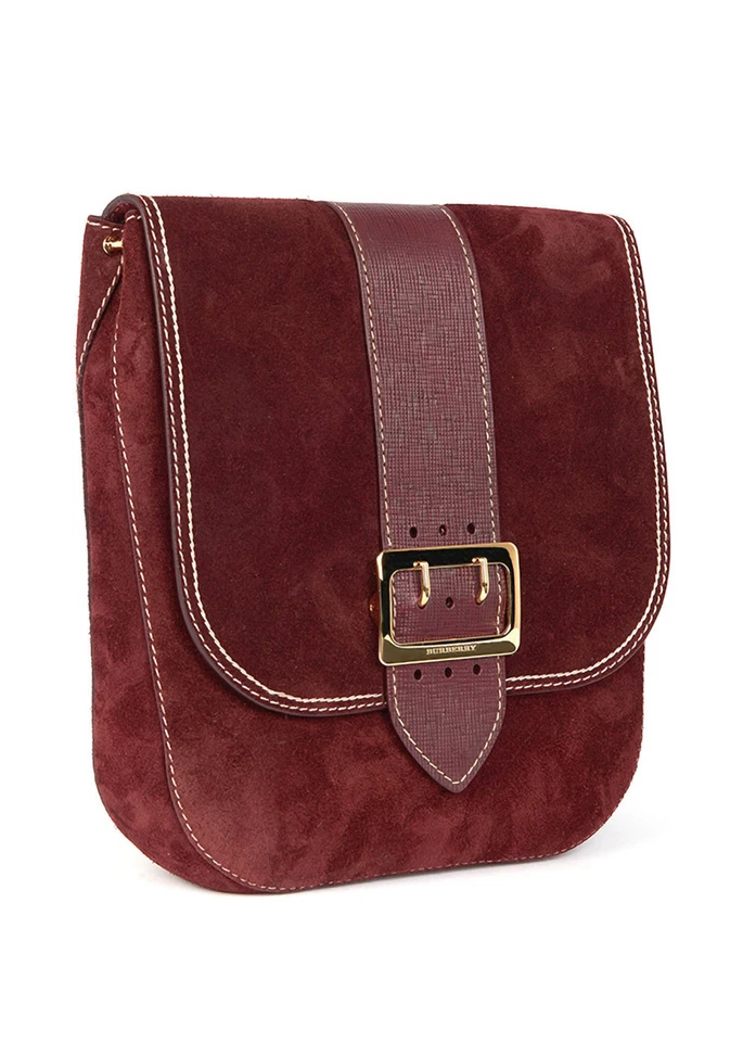 Bolso Cartera 2.1K BURBERRY Gamuza, Nuevo con Etiquetas Foto 3 de 4