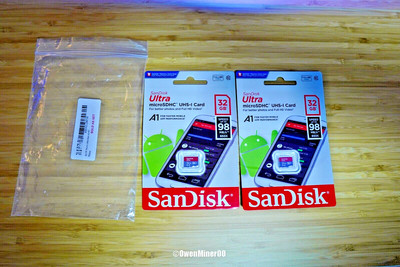 32GB Sandisk Ultra MicroSDHC UHS-I Card A1 90MBs 653x SDSQUAR-032G-GN6MN 2 Pack 