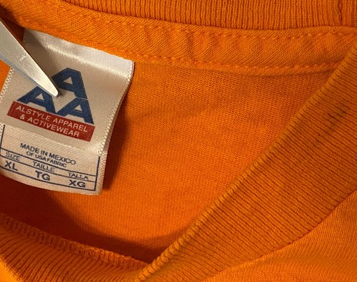 VTG NASCAR Authentic Racing Tradition Men's XL Alstyle Orange Long Sleeve Shirt - Picture 3 of 5