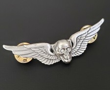 Skull Aviation Attack Helicopter Pilot Wing Badge Pin Insignia US Army
