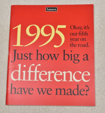 1995 SATURN SALES BROCHURE