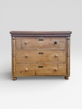 Victorian Pine Chest of Drawers Antique 19th Century Bedroom Storage