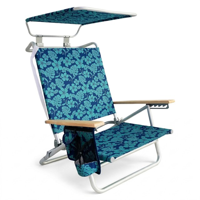 Bliss Hammocks Folding Beach Chair with Canopy