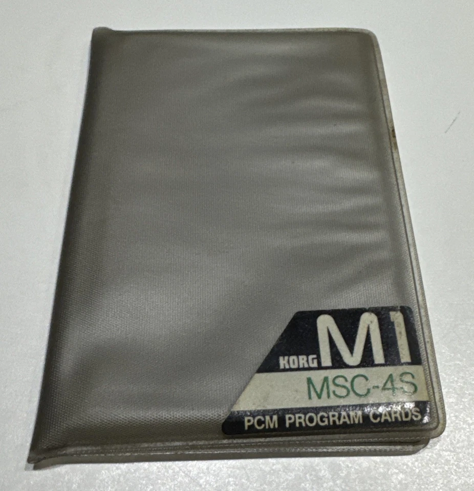 Korg M1 ORCHESTRA 1 MPC-04 Program Card & MSC-04 PCM Card EXC Condition 1988 - Image 4 of 4