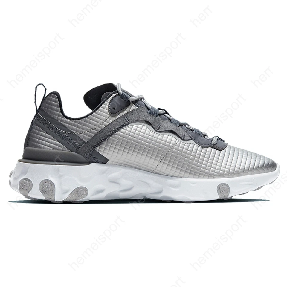 Nike React Element 55 Quilted Grid White CI3835-001 - Image 2 of 4