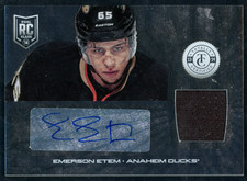 2013-14 Totally Certified Emerson Etem #169 Autograph Jerseys RPA Rookie RC
