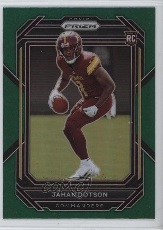 2022 Panini Prizm Rookies Green Prizm Jahan Dotson #312 1k9t