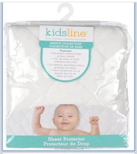 Kidsline Sheet Protector. Generously sized at 40" x 30  For Most Crib Mattress