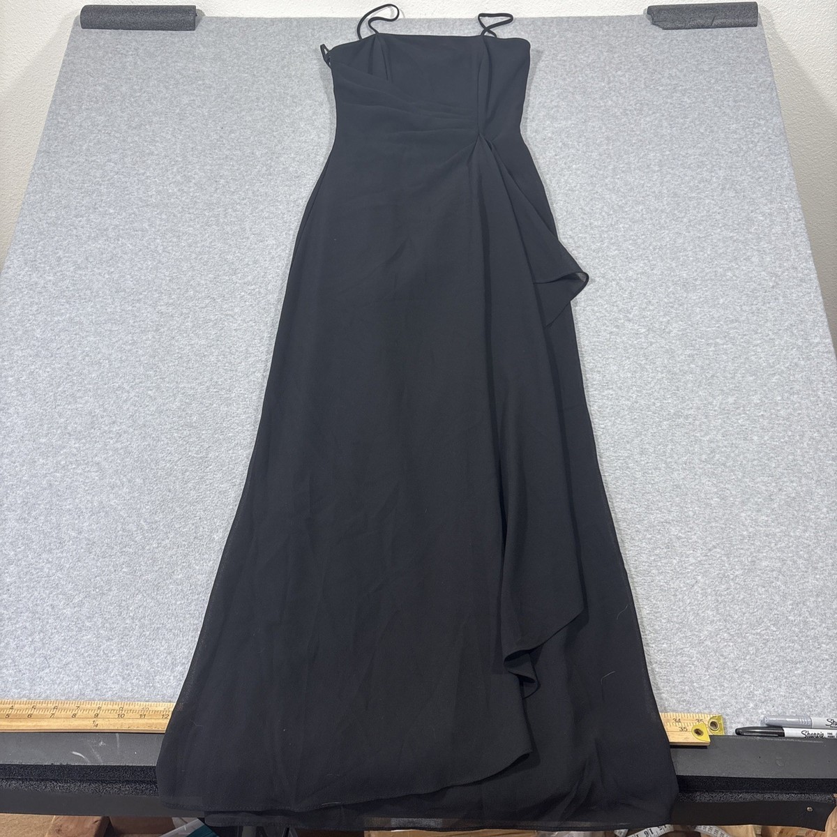 slim fit dress slacks Z Supply Beachside Midi Dress In Black main image 0