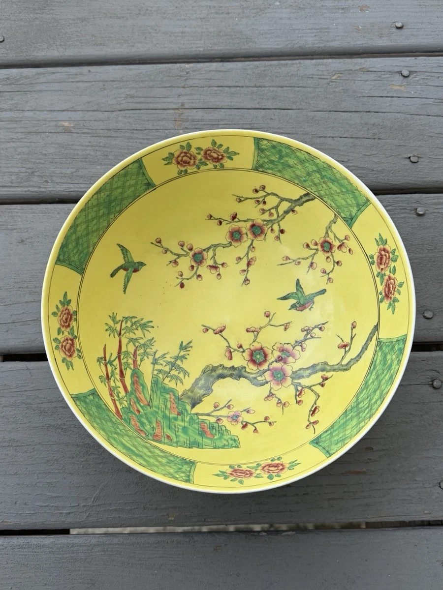 黄色中国古董碗| eBay