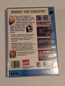 The Amazing Spider-Man vs. Kingpin (Sega CD 1993) CIB Complete w Reg Card Good