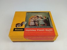 Vintage 1960  s Kodak Brownie Holiday Flash Outfit Camera Original Box Not Tested