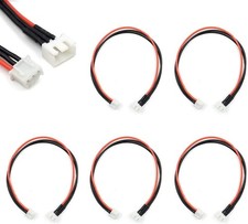 JST-XH 2S Balance Plug Extension Lead Wire 200mm 5 PCS for LiPo Battery Balance