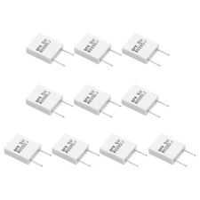 10 Pcs Ceramic Resistors, 5W 0.033 Ohm 5% Non-inductive Cement Ceramic Resistor