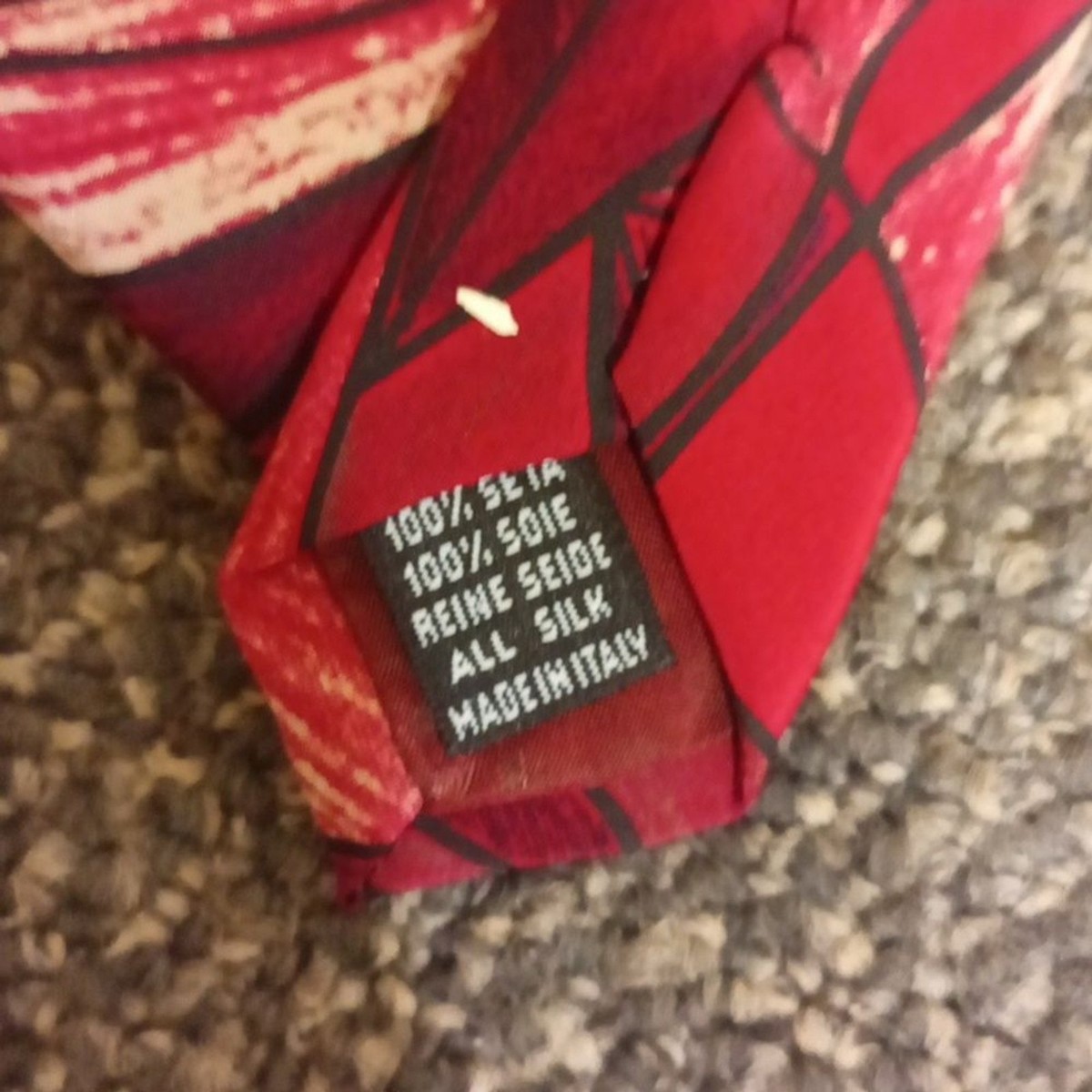 Signori Dei Signori Red vintage Silk Tie Made In Italy View 5