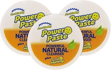 Scrub Daddy PowerPaste Cleaning Kit Natural Paste & Dye Free Scrub Mommy, 3 Pack