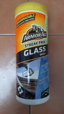 ARMOR ALL STREAK FREE GLASS WIPES 30 PACK BIODEGRADABLE MATERIAL PLASTIC FREE