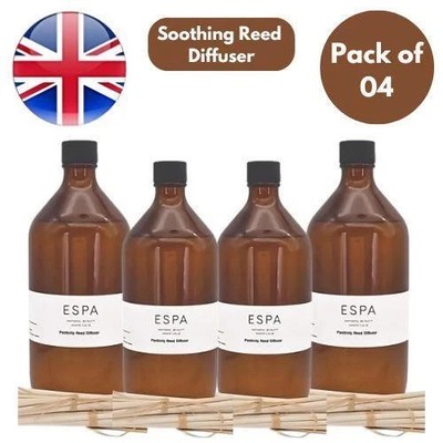 ESPA Soothing Reed Diffuser Refill 1000ml x4 Long Lasting Relaxing Aroma