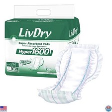 High Absorbency Incontinence Pad Inserts for Adults, 30 Count, Unisex