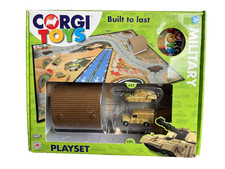 Corgi Toys Built To Last Military Playset - Incs Tank, Shelter & Playmat etc