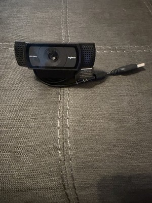 Logitech HD 1080p Webcam USB Camera   Tested Working   Black