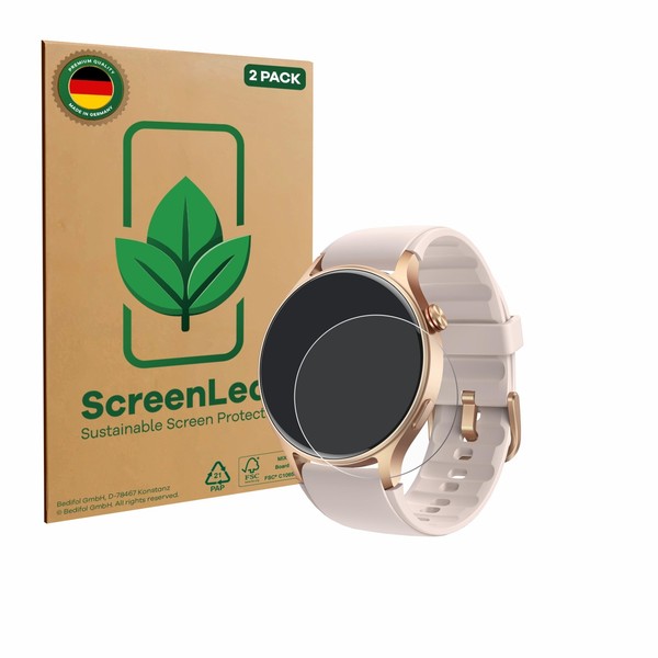 "2X Screenleaf Displayschutzfolie FüR Aeac AR01 1.32\" Nachhaltig Verpackt"-image
