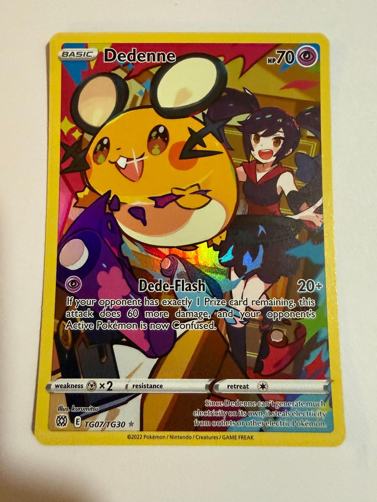 DEDENNE TG07/TG30 HOLO BRILLIANT STARS TRAINER GALLERY POKEMON HOLO NM