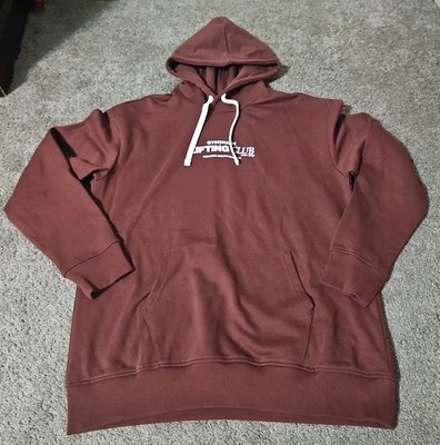 Gymshark Womens Social Club Oversized Hoodie Cherry Brown Size M