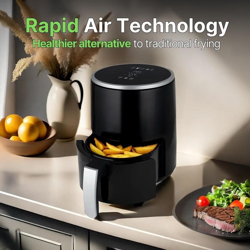 Air Fryer Touchscreen Non Stick Basket 6 Pre Set Cooking Modes Capacity 3.2L NEW