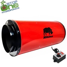 RHINO ULTRA SILENT EC ACOUSTIC FAN Air Speed Control Ventilation 6" 8" 10" 12"