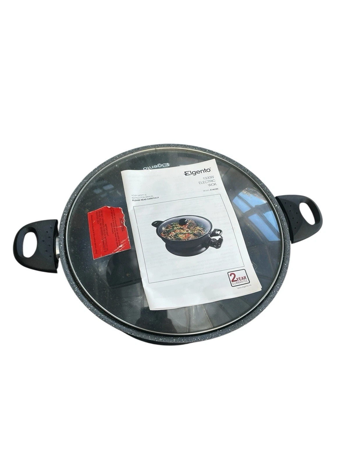 ELGENTO ELECTRIC WOK Stainless Steel New Never Used