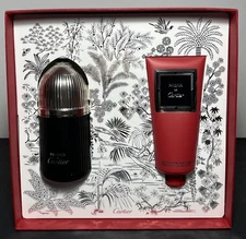 Pasha De Cartier Edition Eau De Toilette Cologne & Shower Gel Noire Gift Set NIB