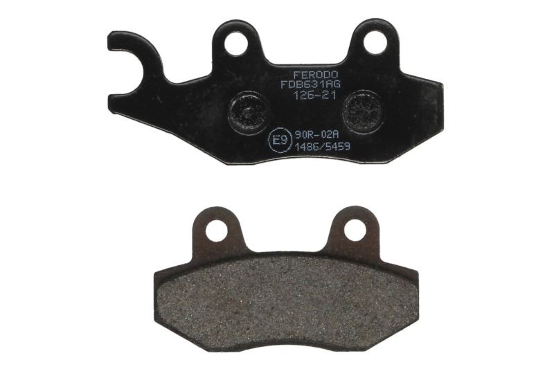 Fits FERODO FDB631AG Brake pads FDB631AG  argento, intended use road-small moto