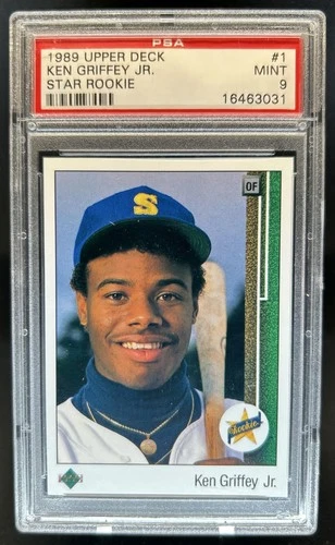 1989 Upper Deck Ken Griffey Jr. Rookie RC #1 Mariners PSA 9