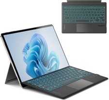 Inateck Surface Pro 7/7 /6/5/4 Keyboard, Bluetooth, 7-Color Backlight, Touchpad