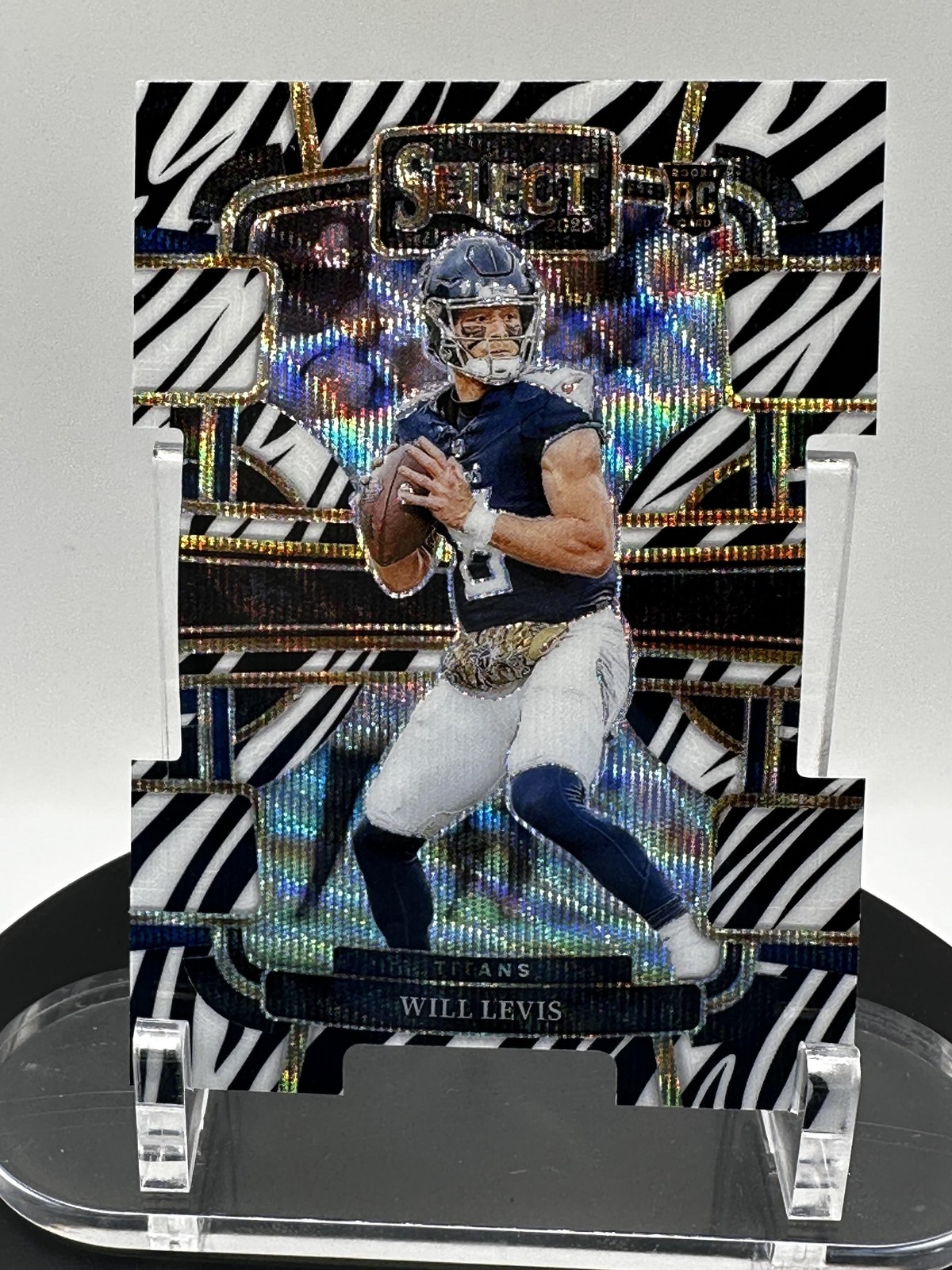 2023 Panini Select Will Levis Concourse #96 Zebra Die Cut