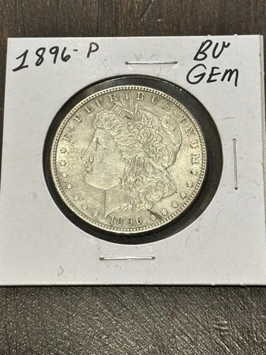 1896-P MORGAN SILVER DOLLAR ✪ BEAUTIFUL COIN ✪ BU GEM ✪ 90% SILVER COIN